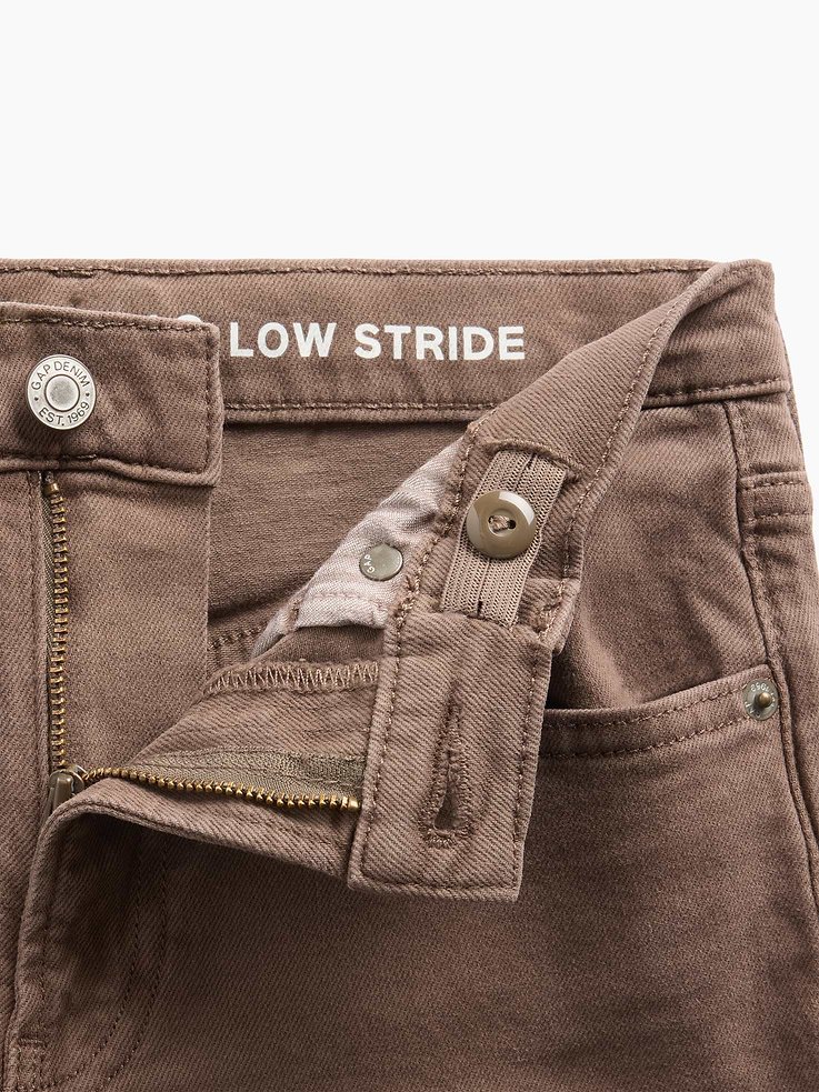 Image number 4 showing, Kids Low Rise Stride Bow Pocket Wide-Leg Jeans