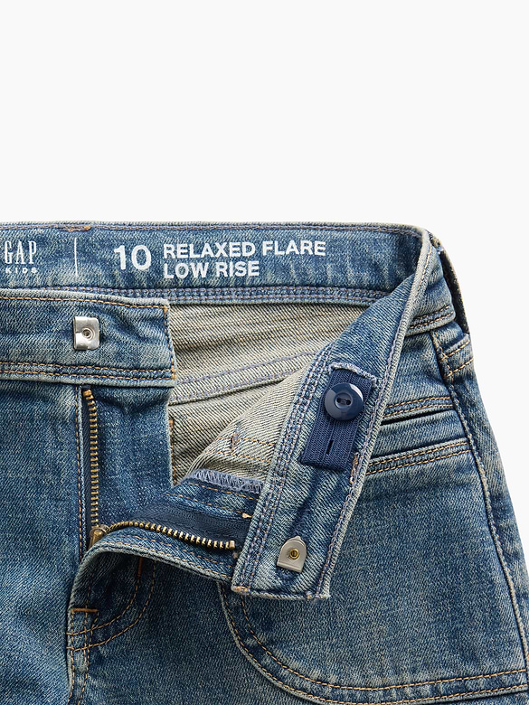 Kids Low Rise Relaxed Flare Jeans