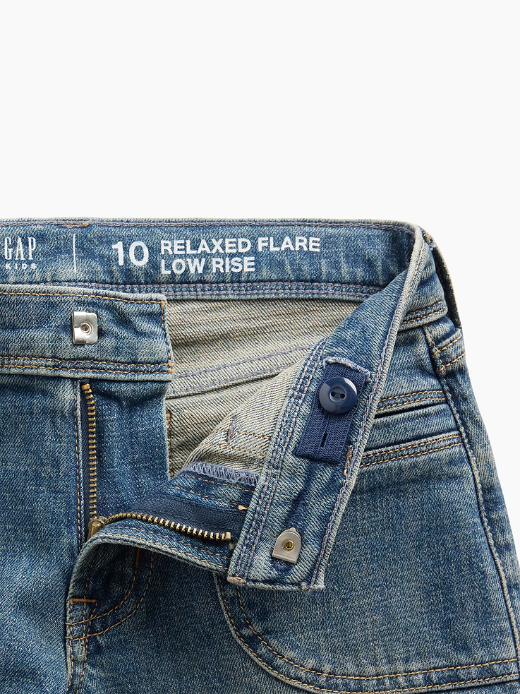 Image number 6 showing, Kids Low Rise Relaxed Flare Jeans