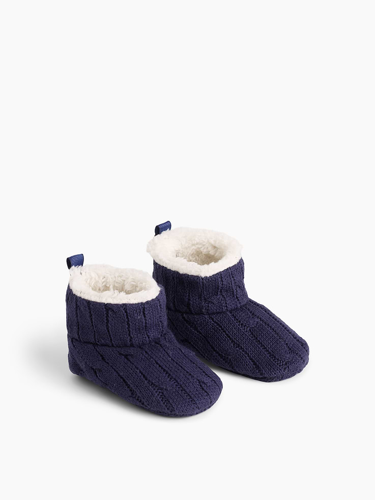 Image number 2 showing, Baby Sherpa-Lined Sweater Booties