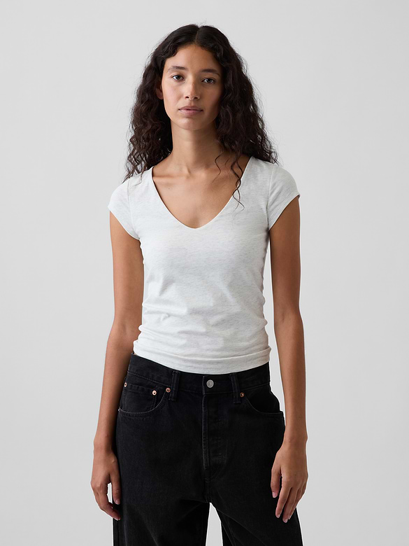 CloseKnit Jersey V-Neck T-Shirt