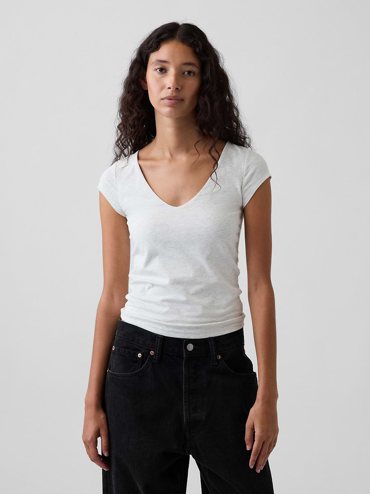 Image number 1 showing, CloseKnit Jersey V-Neck T-Shirt