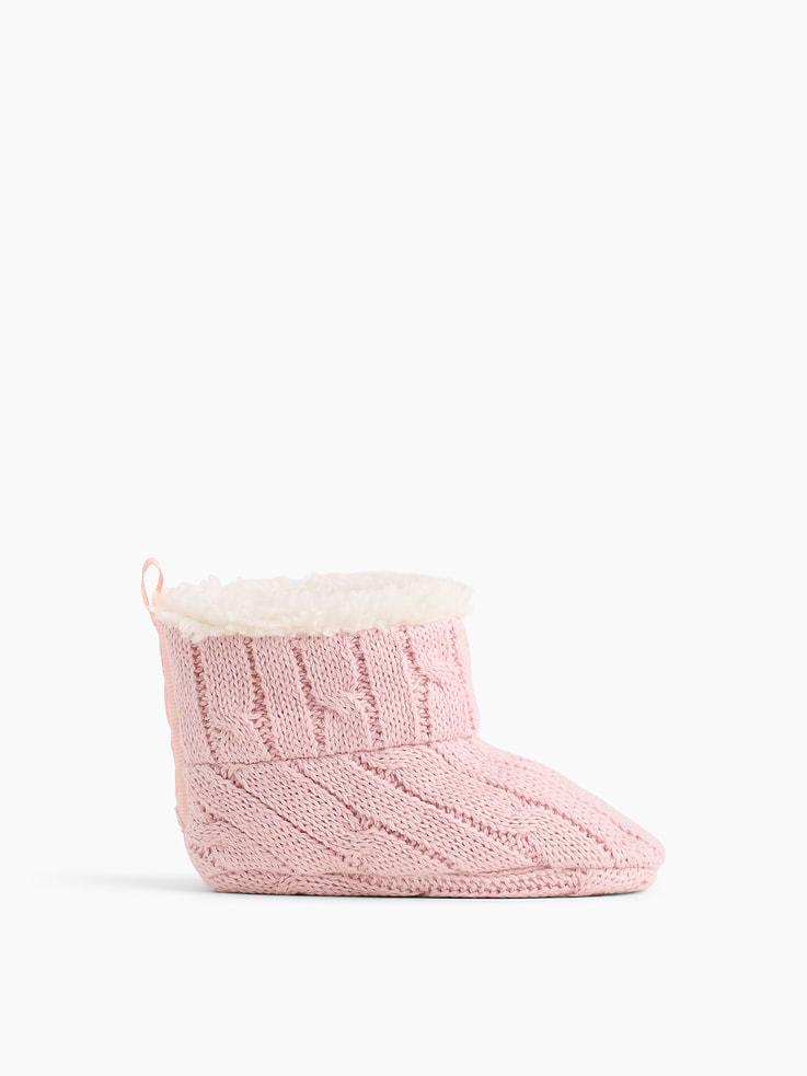 Image number 1 showing, Baby Sherpa-Lined Sweater Booties