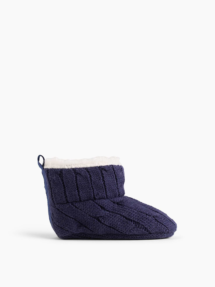 Image number 1 showing, Baby Sherpa-Lined Sweater Booties