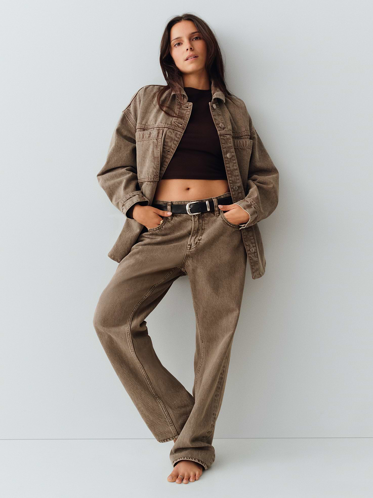 Image number 8 showing, Mid Rise Straight Taper Jeans