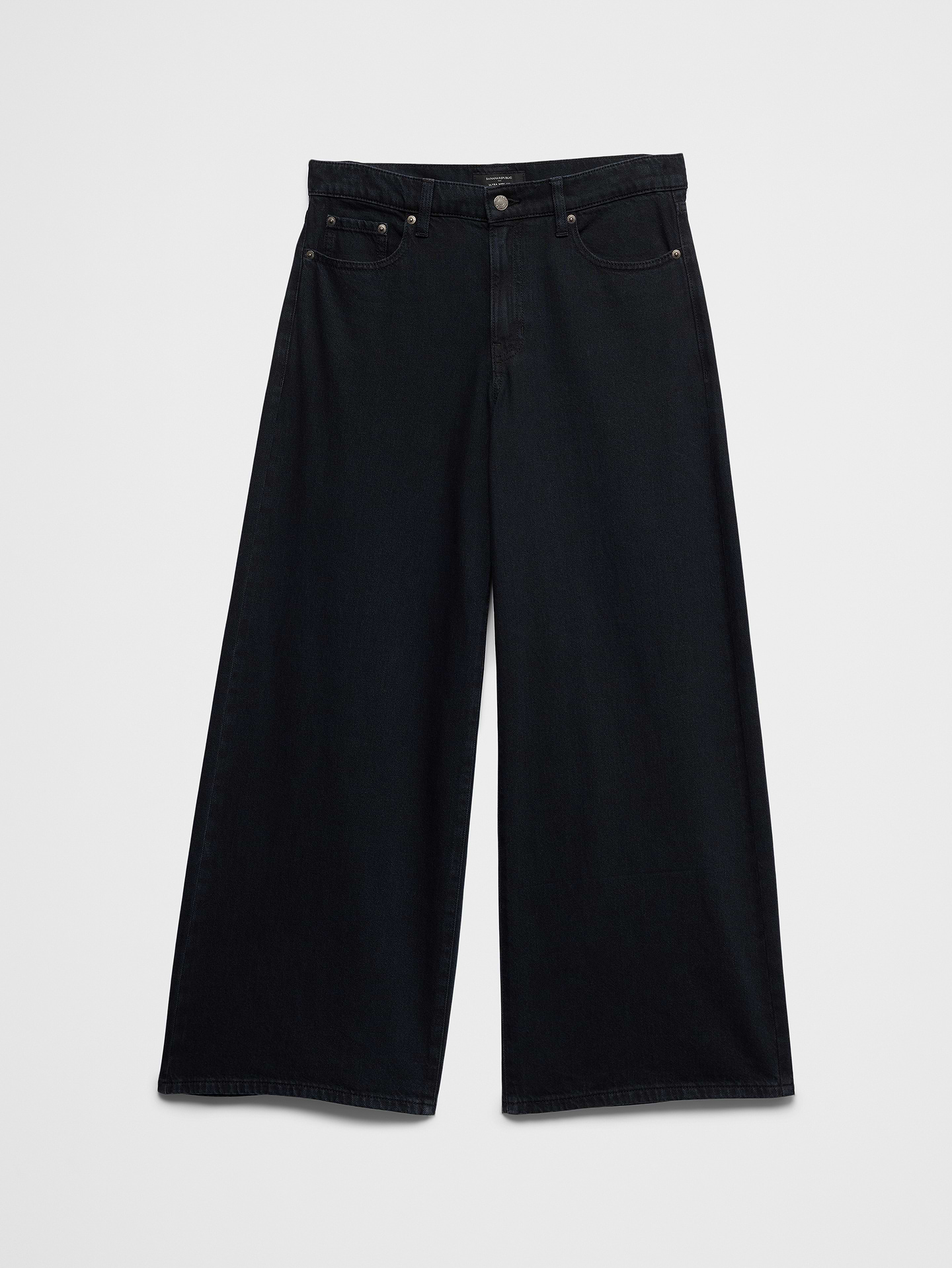 Image number 4 showing, Wide-Leg Mid-Rise Jean