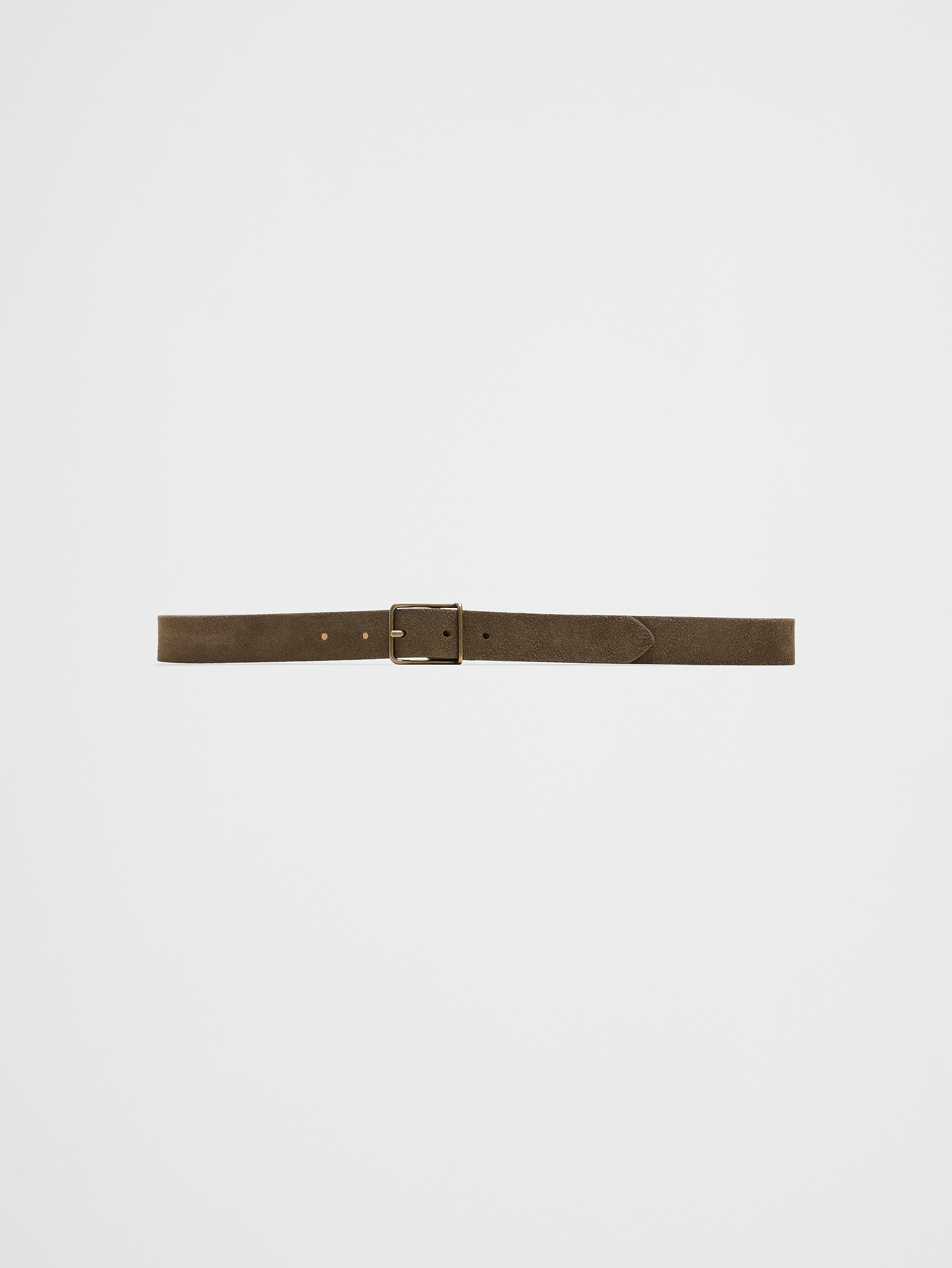 Image number 1 showing, Leather Casual Square-Buckle Belt