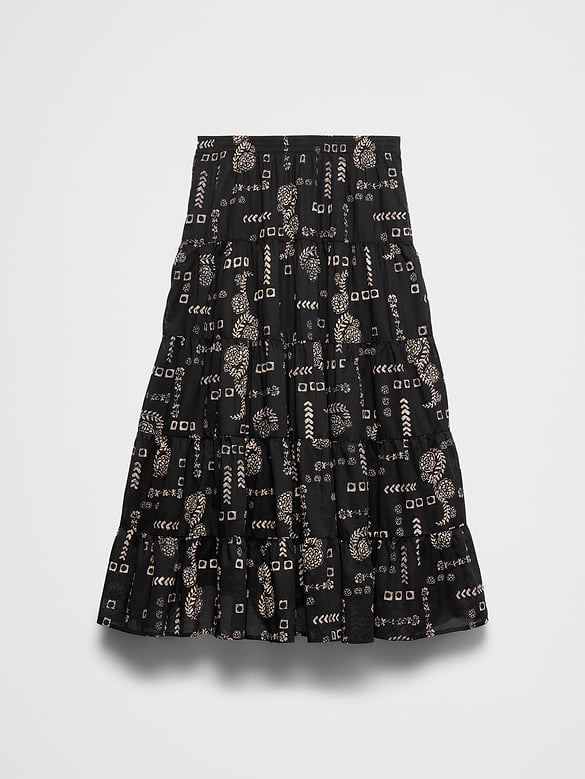 Tiered Maxi Skirt