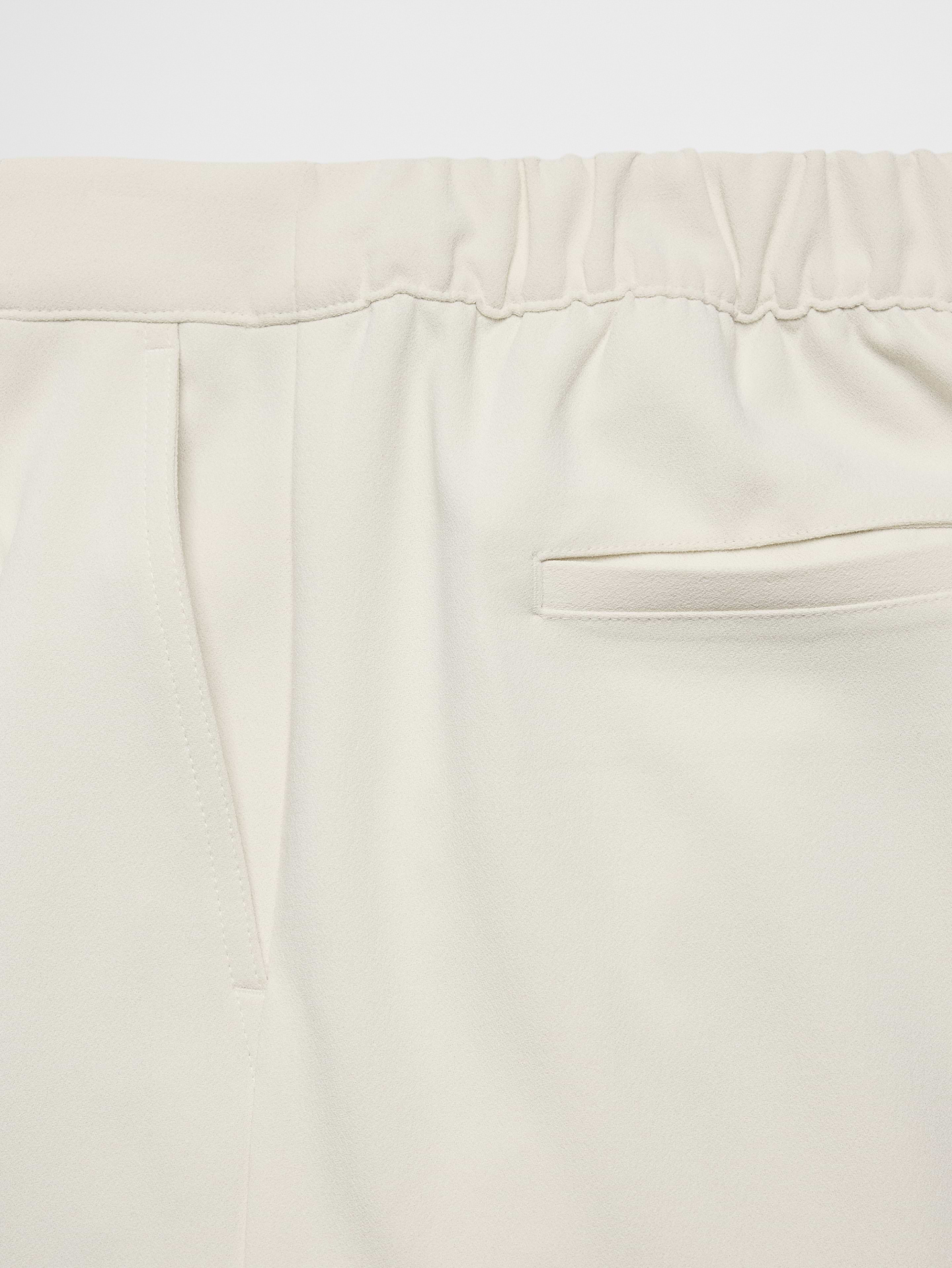 Image number 6 showing, Wide-Leg High-Rise Crepe Pleated Trouser
