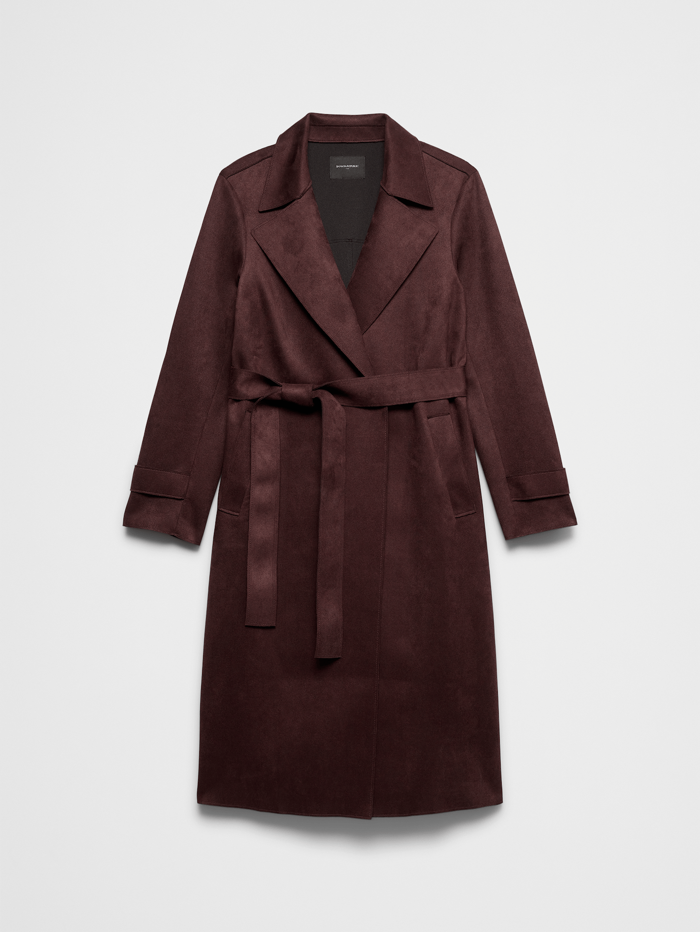 Image number 4 showing, Vegan Suede Long Coat