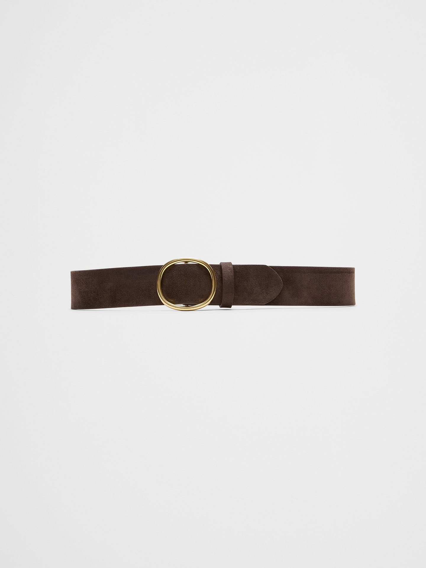Image number 1 showing, Wide Vegan Oval Buckle Belt