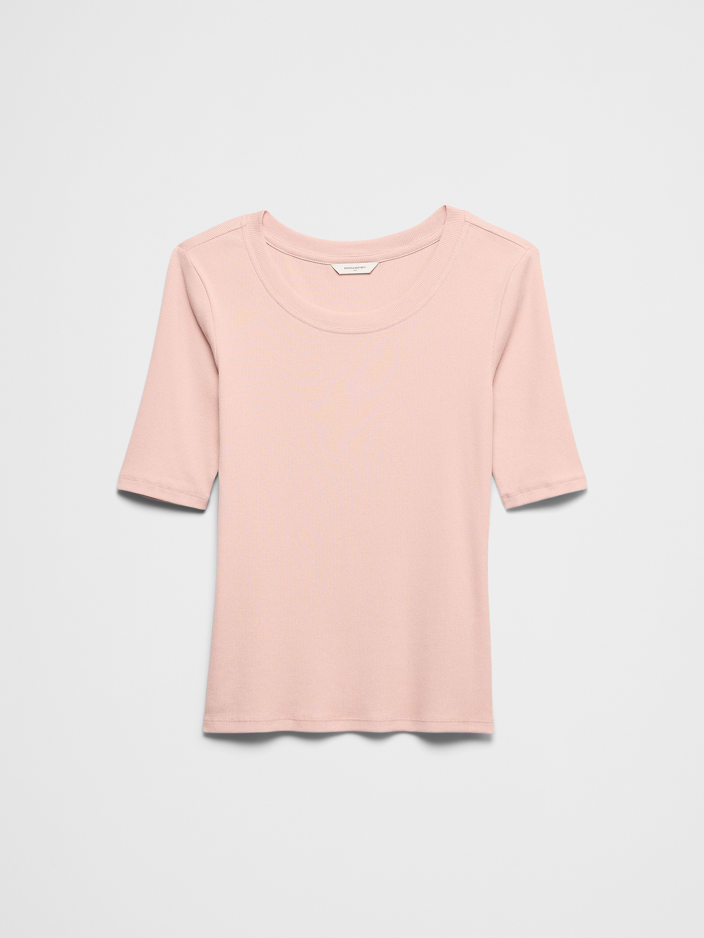 Image number 4 showing, Ribbed Elbow-Sleeve T-Shirt
