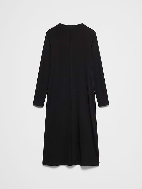 Cozy Ribbed Knit Midi Dress