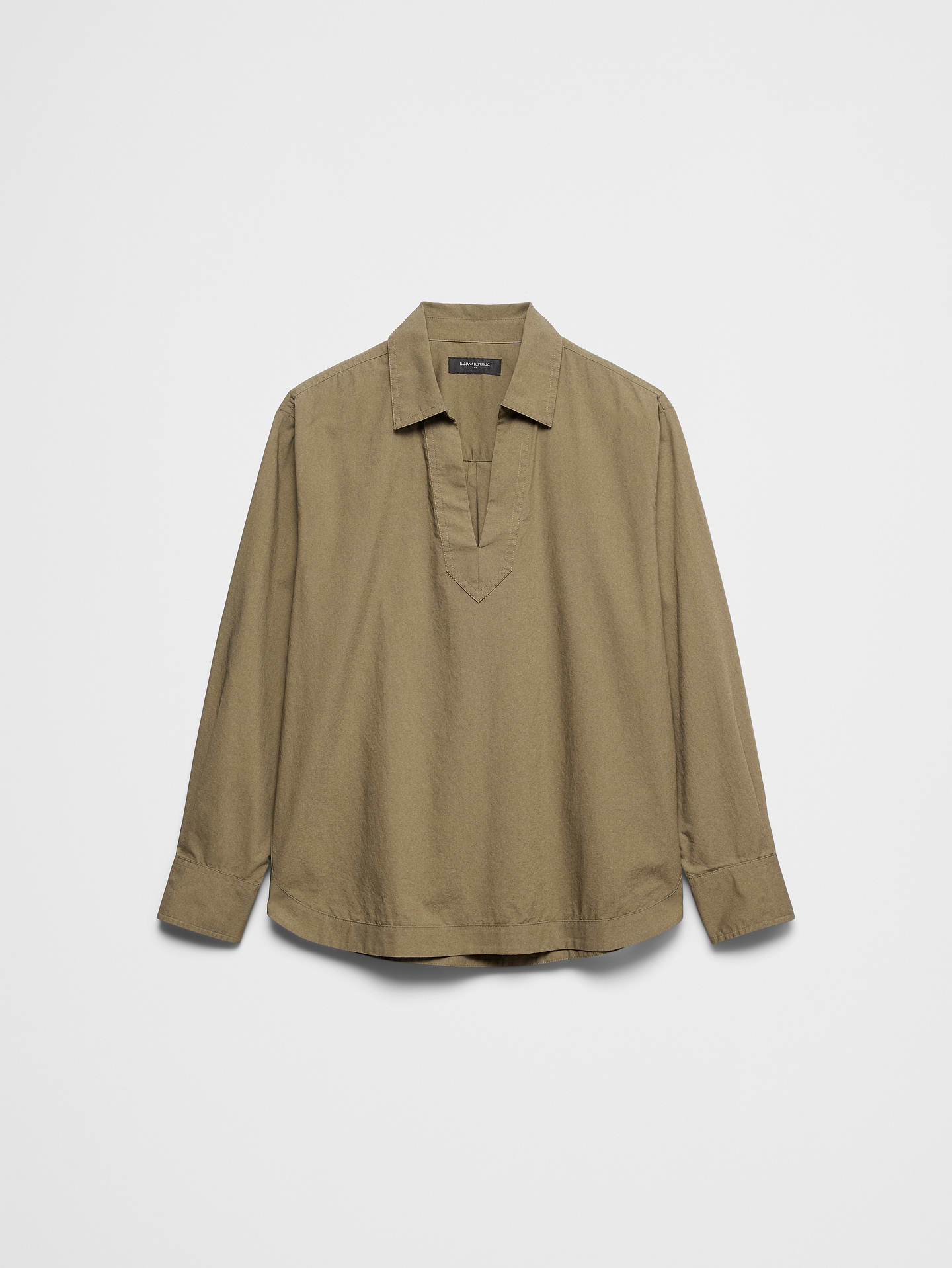 Image number 4 showing, Cotton Collar-Neck Tunic Top