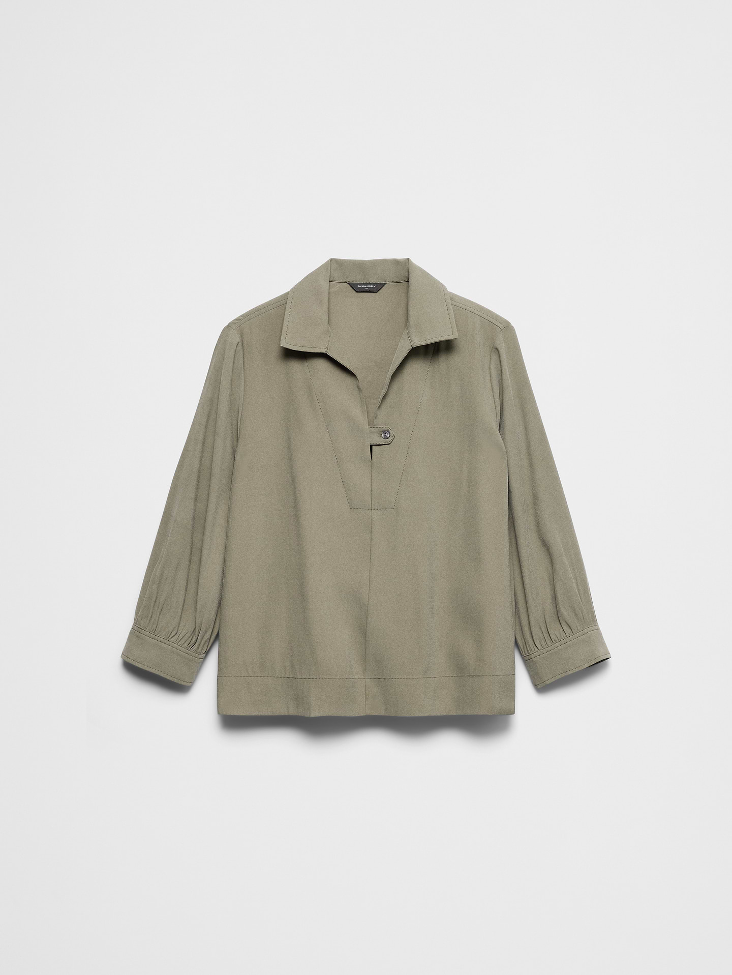 Image number 4 showing, Collared-Tab Pullover Top