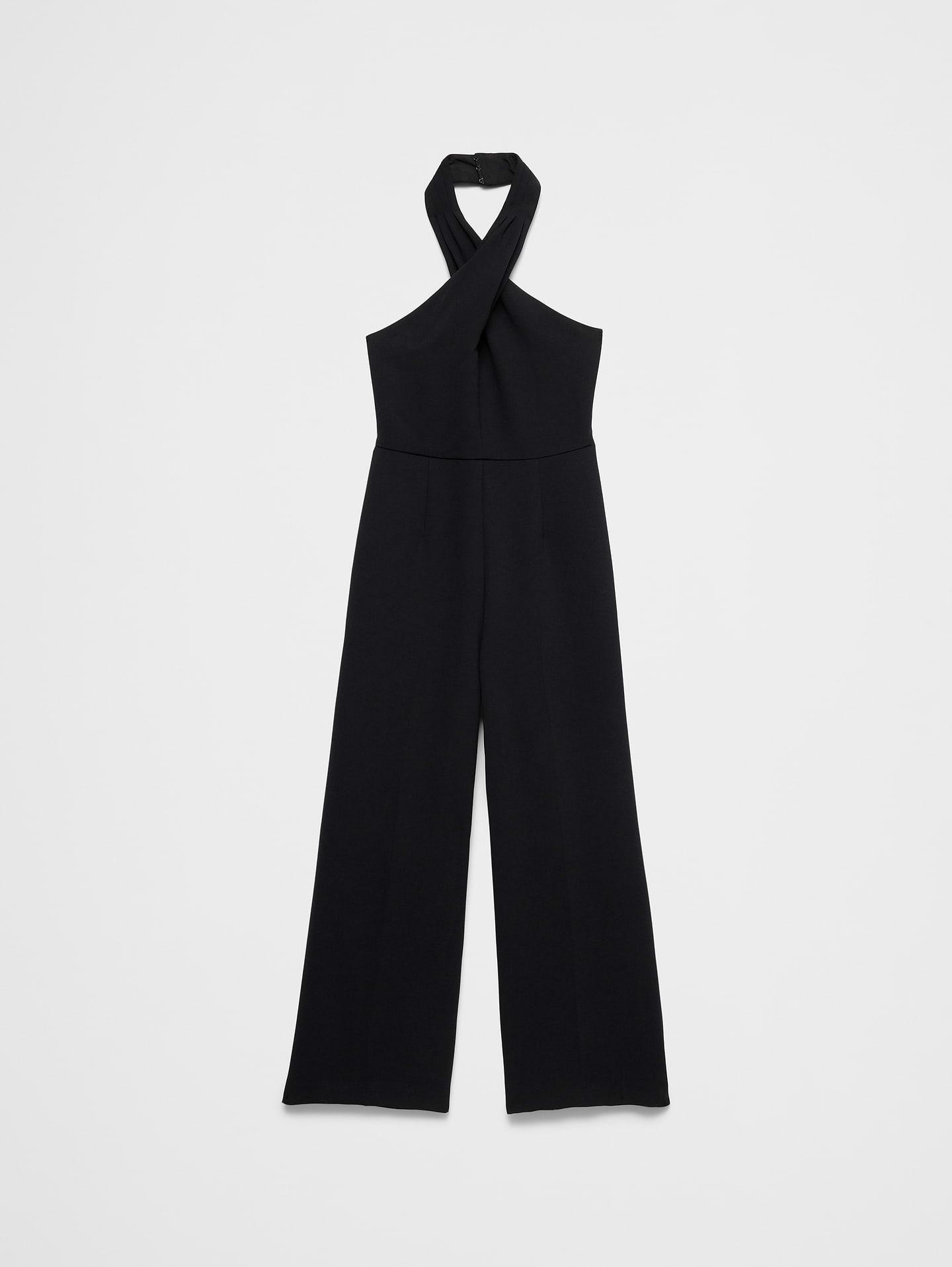 Image number 4 showing, Tailored Crossed-Halter Jumpsuit
