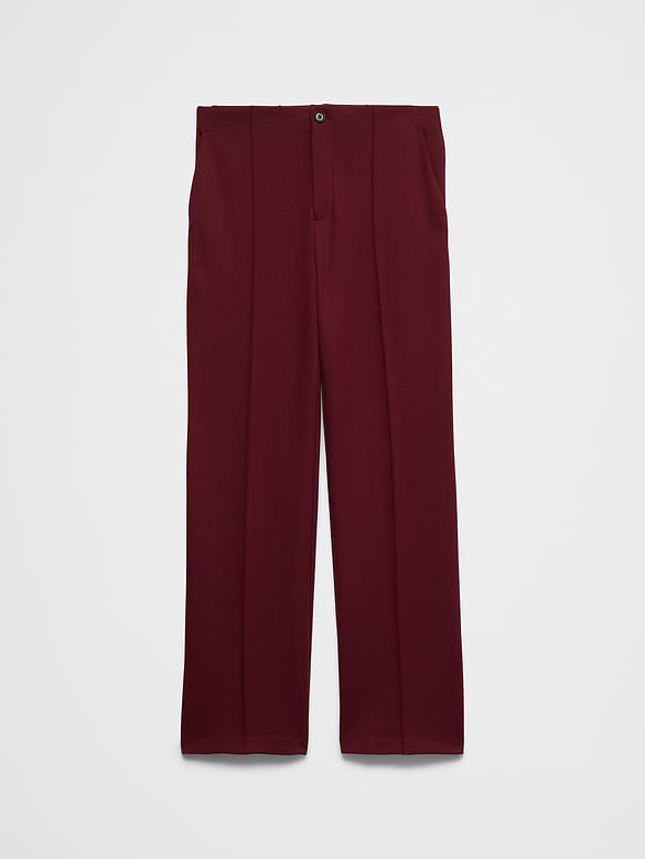 Straight High-Rise Ponte Pant