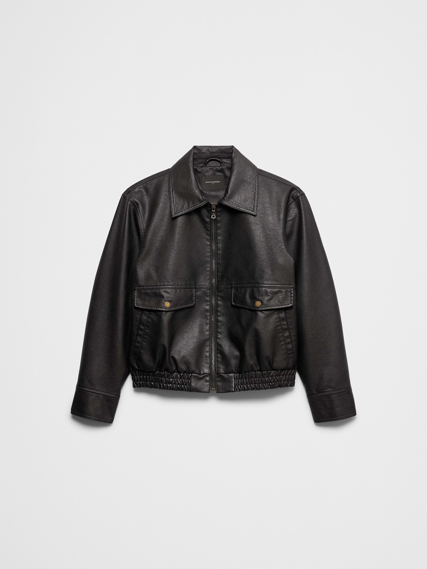 Image number 4 showing, Vegan Leather Bomber Jacket
