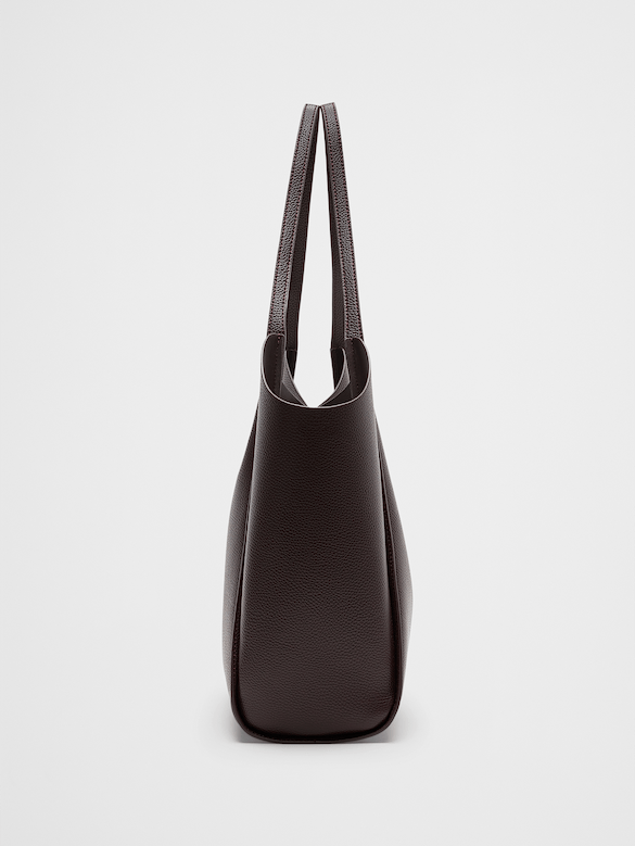 Vegan Leather Modern Bucket Tote
