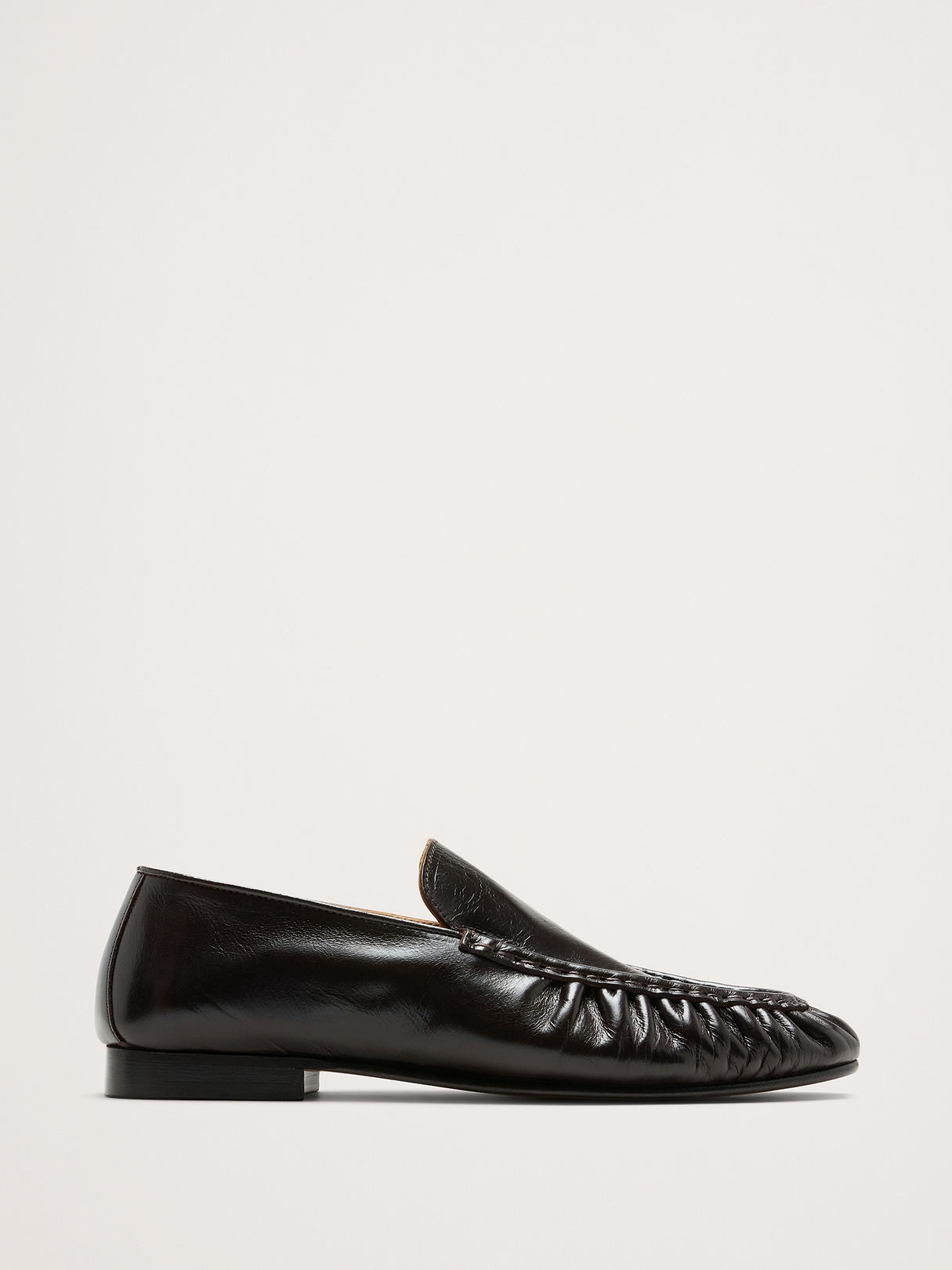 Leather Moc-Toe Loafer | Banana Republic