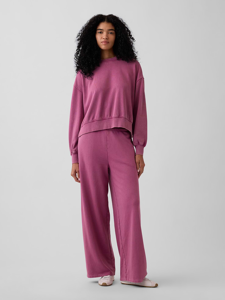 Image number 4 showing, VintageSoft Terry Oversized Wedge Sweatshirt