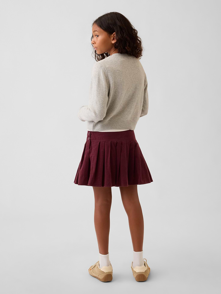 Image number 3 showing, Kids Corduroy Pleated Skirt