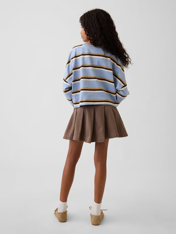 Image number 3 showing, Kids Denim Pleated Mini Skirt