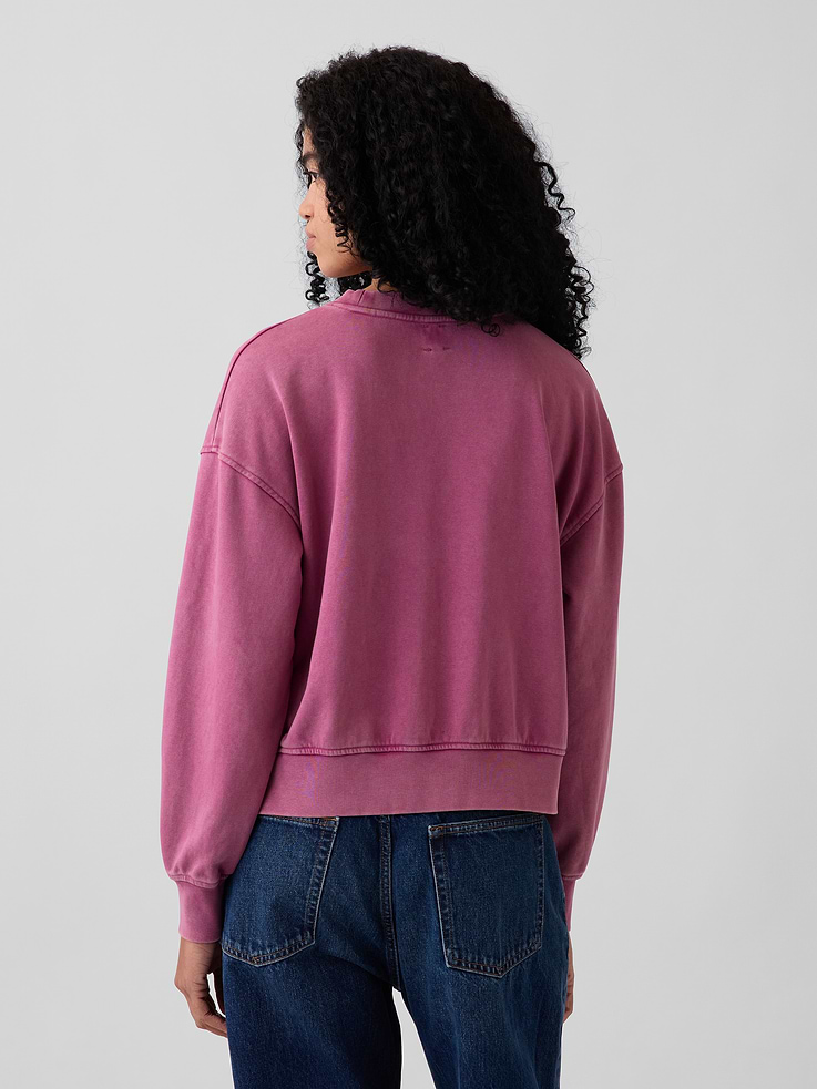 Image number 3 showing, VintageSoft Terry Oversized Wedge Sweatshirt