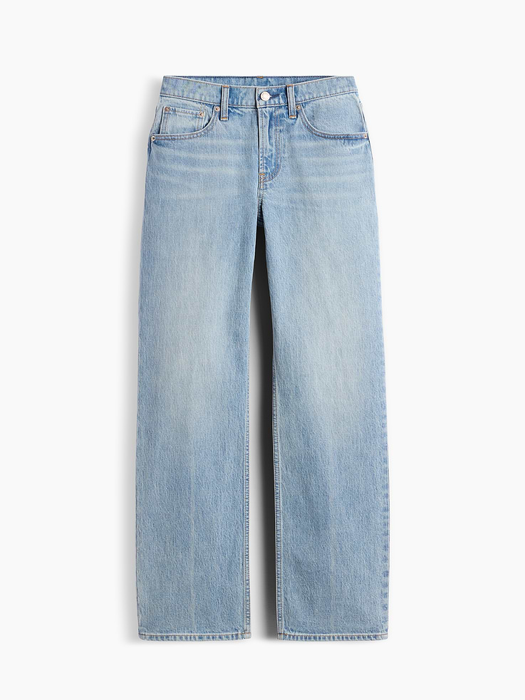 Image number 6 showing, Mid Rise Relaxed Straight Jeans