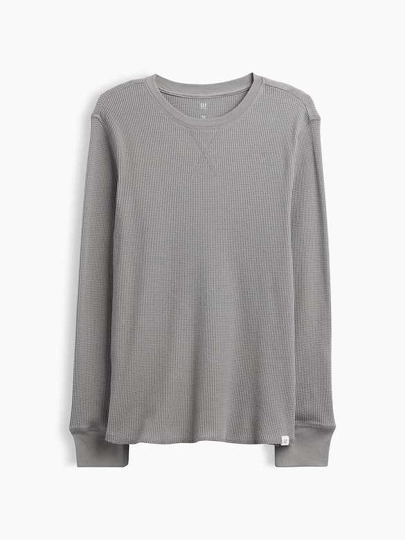 Kids Waffle-Knit Crewneck T-Shirt