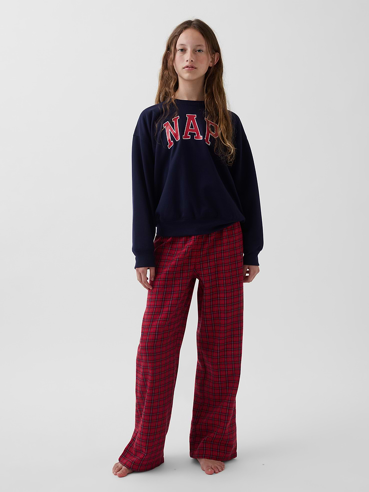 Image number 4 showing, Kids Recyled Flannel Plaid PJ Pants