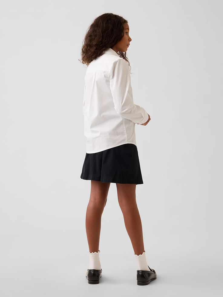 Image number 3 showing, Kids Uniform Pleated Khaki Skort