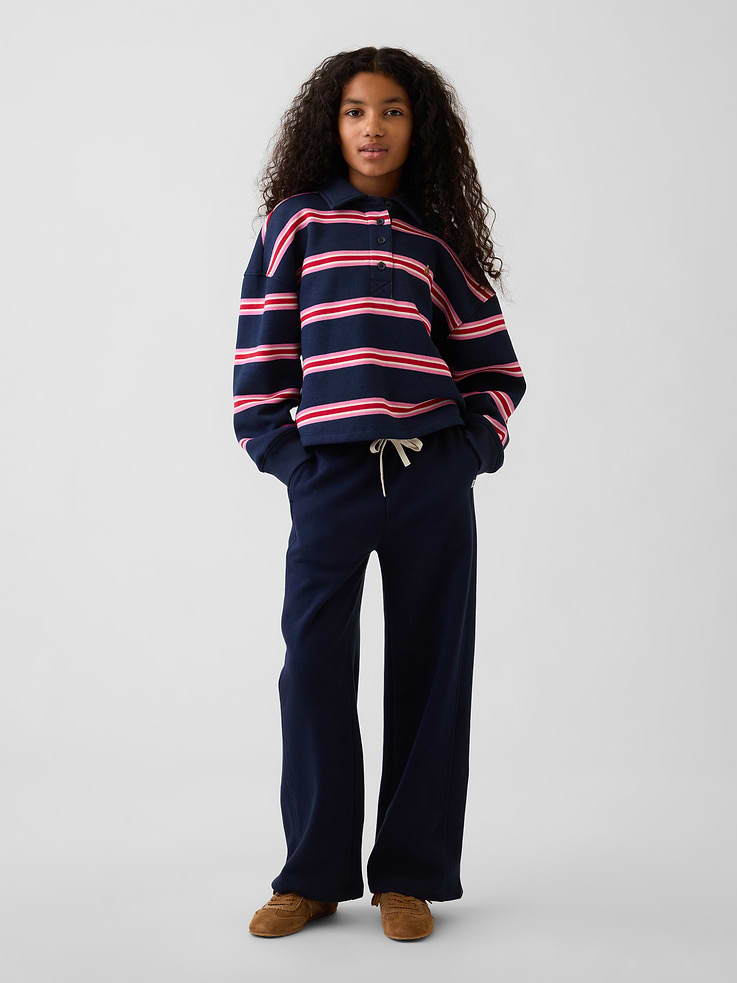 L'image numéro 1 présente Pantalon décontracté en coton ouaté VintageDoux pour Enfant