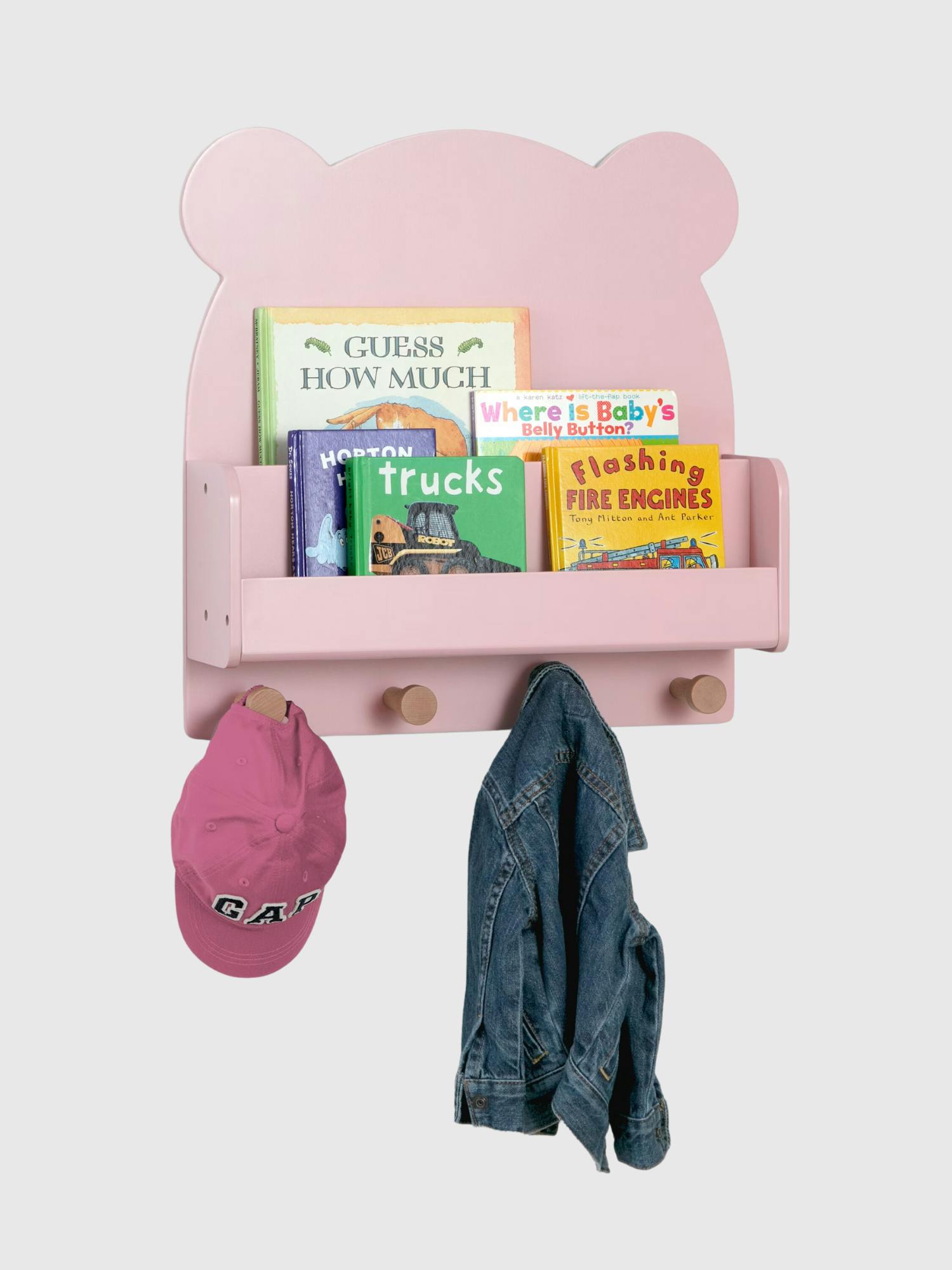 Image number 1 showing, babyGap Brannan Bear Wall Shelf with 4 Hooks