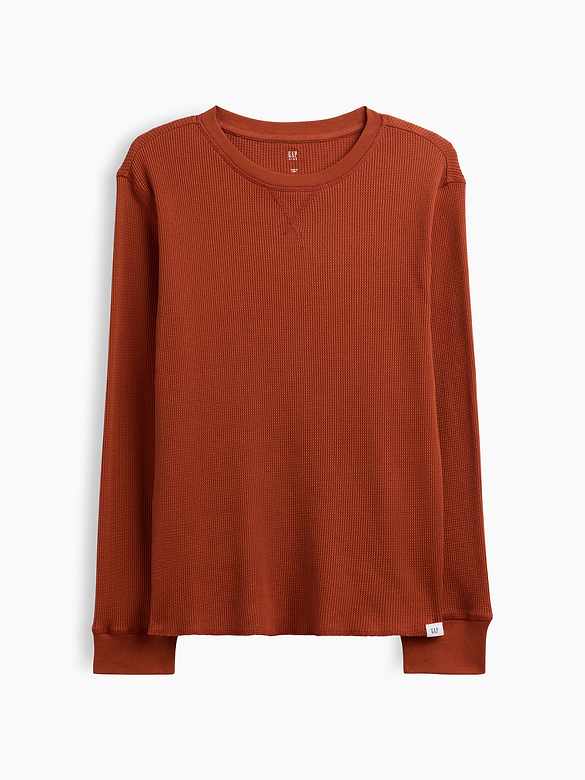 Kids Waffle-Knit Crewneck T-Shirt