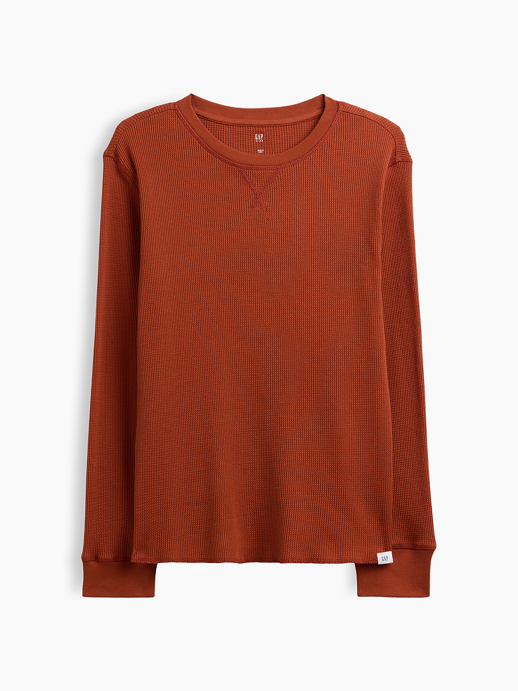 Image number 1 showing, Kids Waffle-Knit Crewneck T-Shirt
