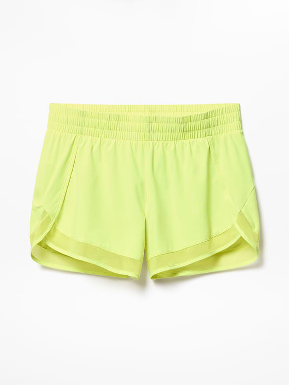 Mesh Racer Run Mid Rise 4" Short