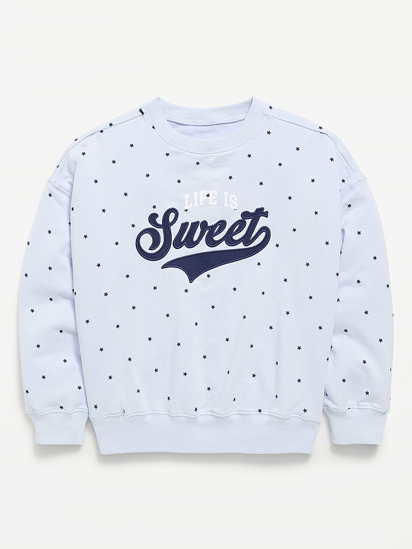 Favorite Fleece Oversized Tunic Sweatshirt for Girls