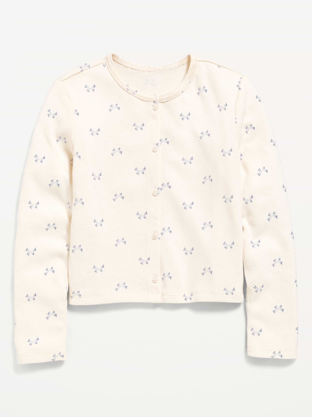 Image 2 of 3, Printed Cardigan Sweater for Girls