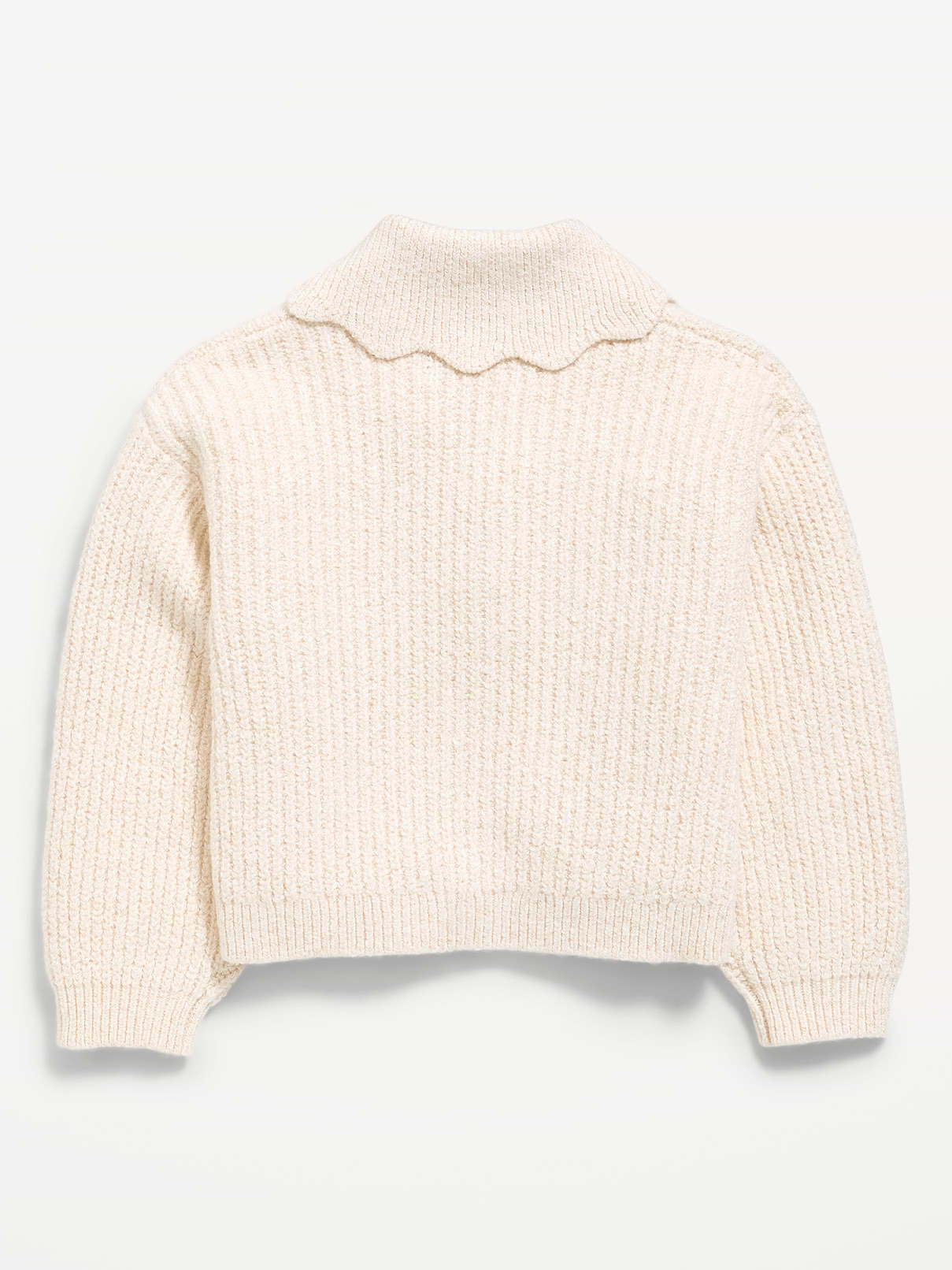 Image 2 of 2, SoSoft Bow-Front Collared Cardigan Sweater for Toddler Girls