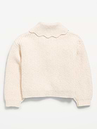 Image 2 of 2, SoSoft Bow-Front Collared Cardigan Sweater for Toddler Girls