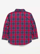 Image 3 of 3, Long-Sleeve Plaid Poplin Shirt for Toddler Boys