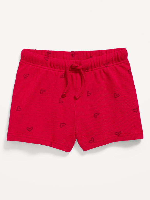 Printed Jersey-Knit Shorts for Girls