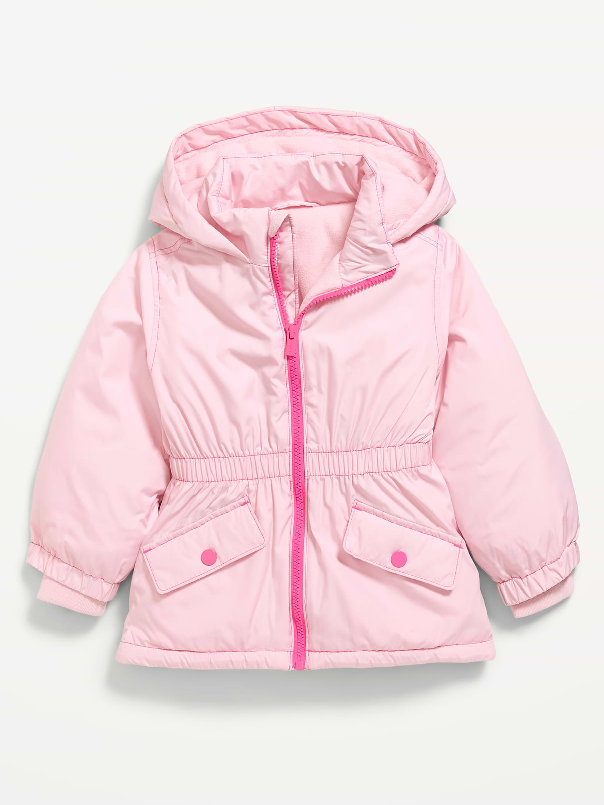 Image number 1 showing, Water-Resistant Snow Jacket for Toddler Girls