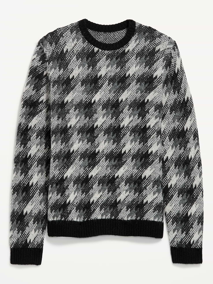 Image 4 of 4, Crew-Neck Wool-Blend Sweater