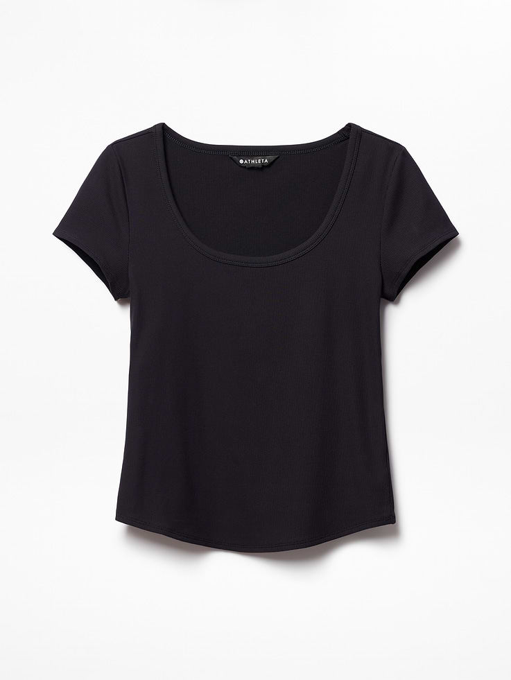 Image number 6 showing, Signature Rib Scoop Tee