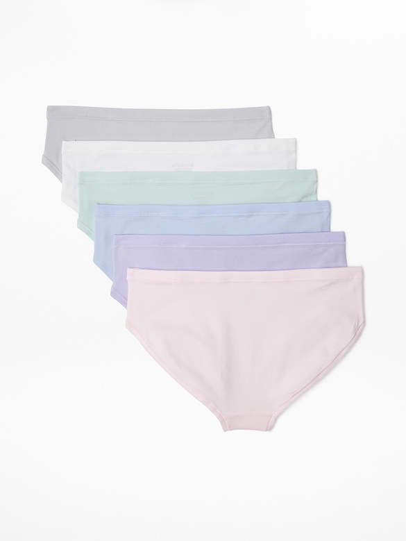 Athleta Girl Right Moves Cotton Bikini Underwear 6-Pack