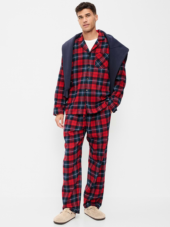 Flannel Pajama Pant Set for Men