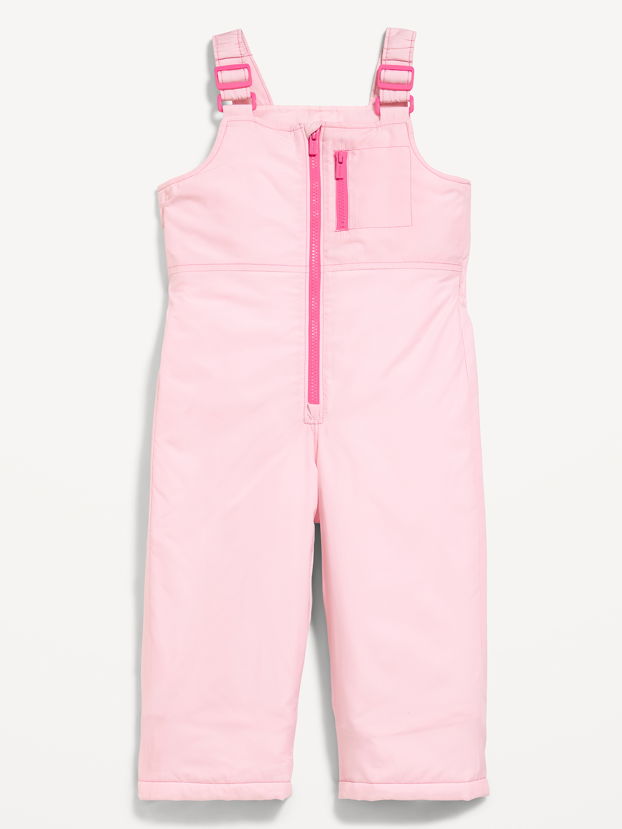 Image number 1 showing, Water-Resistant Snow-Bib Overalls for Toddler Girls