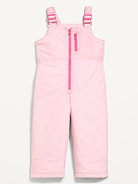Image number 1 showing, Water-Resistant Snow-Bib Overalls for Toddler Girls